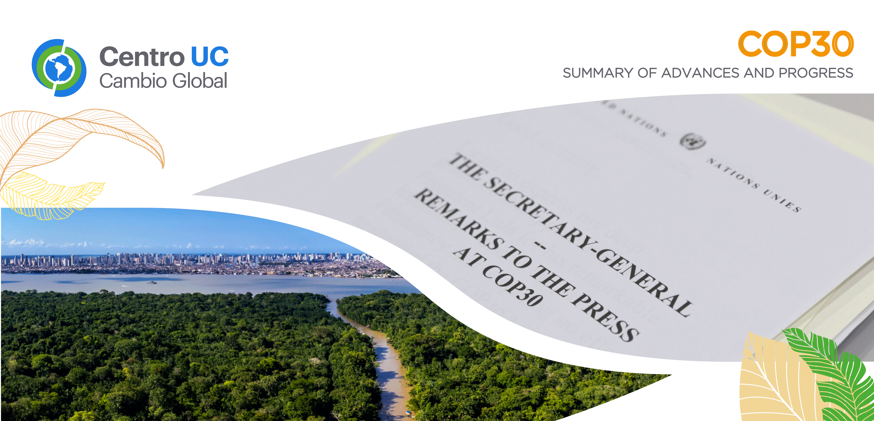 COP30 Summary of Advances and Progress. 